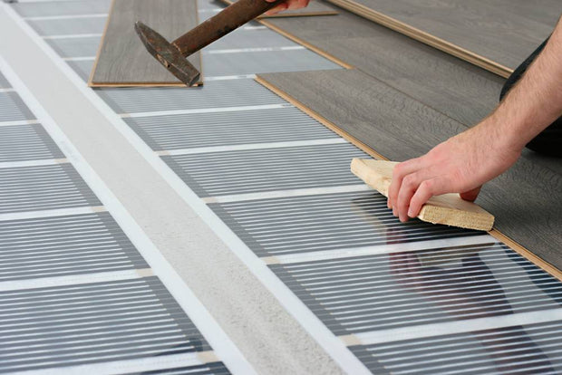Infrarood Vloerverwarming op maat - 80 Watt/m2 - 50 cm breed - Verwarminghandel