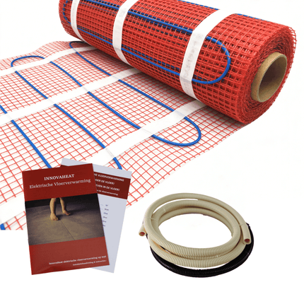 Elektrische vloerverwarming 200 Watt/m² complete set - Mat 1 m² | 200 watt - Verwarminghandel
