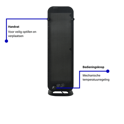 Staande Infrarood Straler Amalfi - 1400 Watt - Verwarminghandel