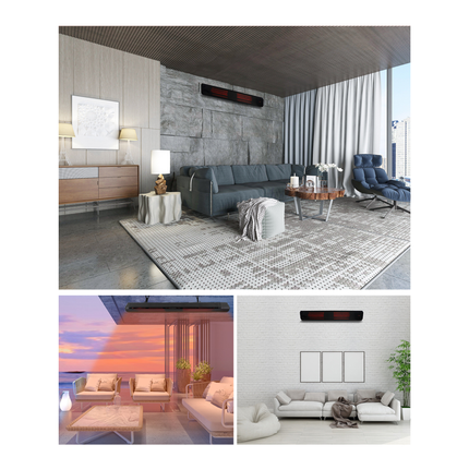 Smart-D HeatBar Infraroodstraler met korte en lange golf - 2200 Watt