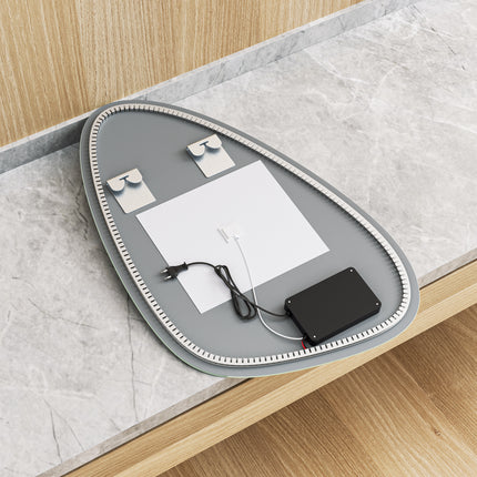 Moderne Badkamer Spiegel "Monti" - 90 x 60 cm - LED & Anti - condens - Verwarminghandel