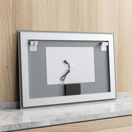 Moderne Badkamer Spiegel "Ottana" - 80 x 120 cm - LED & Anti - condens - Verwarminghandel