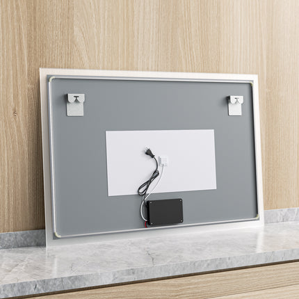 Moderne Badkamer Spiegel "Oristano" - 80 x 120 cm - LED & Anti - condens - Verwarminghandel