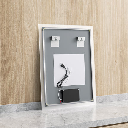 Moderne Badkamer Spiegel "Oristano" - 80 x 60 cm - LED & Anti - condens - Verwarminghandel