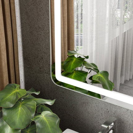 Moderne Badkamer Spiegel "Bosa" - 80 x 120 cm - LED & Anti-condens - Verwarminghandel