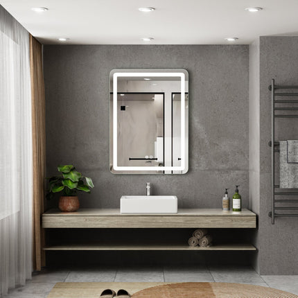 Moderne Badkamer Spiegel "Bosa" - 80 x 60 cm - LED & Anti - condens - Verwarminghandel