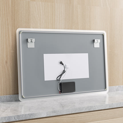 Moderne Badkamer Spiegel "Alghero" - 80 x 120 cm - LED & Anti - condens - Verwarminghandel