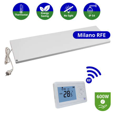 Infrarood Paneel Milano RFE - Draadloze thermostaat - 30 x 150 cm - 600 Watt