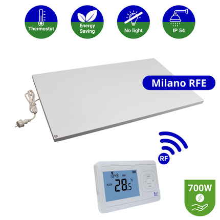 Infrarood Paneel Milano RFE - Draadloze thermostaat - 60 x 100 cm - 700 Watt