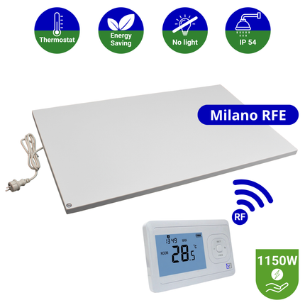 Infrarood Paneel Milano RFE - Draadloze thermostaat - 75 x 120 cm - 1150 Watt
