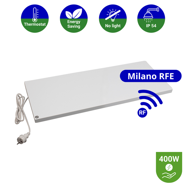 Infrarood Paneel Milano RFE - Draadloze thermostaat - 30 x 100 cm - 400 Watt - Verwarminghandel