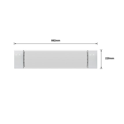 Smart HeatBar Infrarood straler - Ostuni LED - 1000 Watt - Verwarminghandel