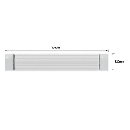 Smart HeatBar Infrarood straler - Ostuni LED - 1800 Watt - Verwarminghandel