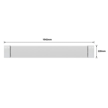 Smart HeatBar Infrarood straler - Ostuni LED - 2400 Watt - Verwarminghandel