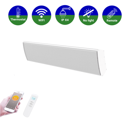 Smart HeatBar Infrarood straler - Ostuni - 1800 Watt - Verwarminghandel