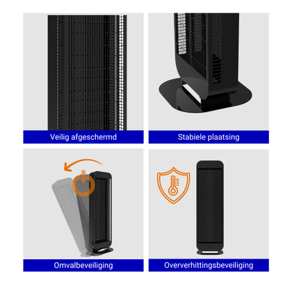 Staande Infrarood Straler Amalfi - 1400 Watt - Verwarminghandel