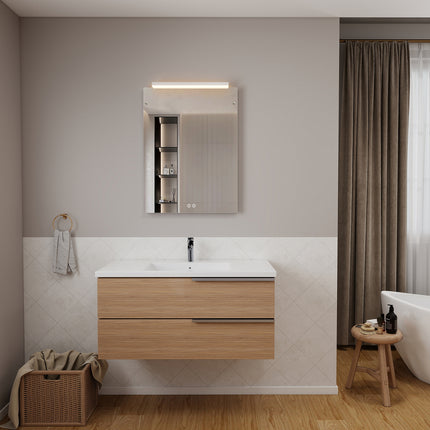 Infrarood Paneel Spiegel - Palermo LED - 80 x 60 cm - 500 Watt - Thermostaat & Wifi - Verwarminghandel