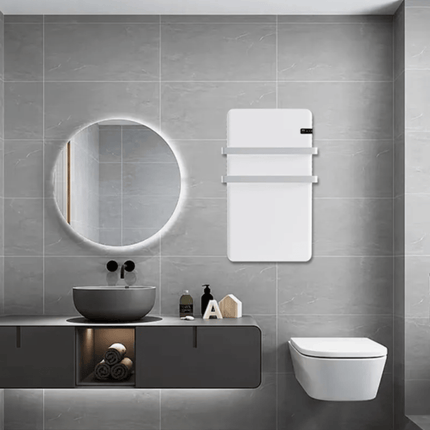 Infrarood Paneel Sorrento voor Badkamer - Handdoekbeugels & Wifi - 500 watt - Verwarminghandel