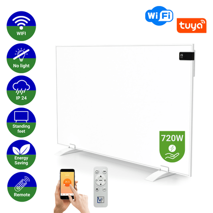Infrarood Paneel Superia V3 - Wand of vrijstaand - 60 x 120 cm - 720 Watt - Verwarminghandel