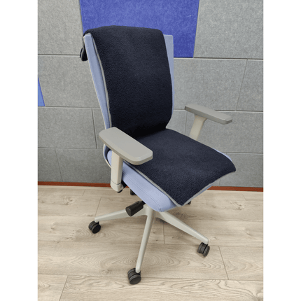Regelbare stoel verwarmer "Vulcano" - Teddy Donkerblauw - 40 x 120 cm (100 Watt) - Verwarminghandel