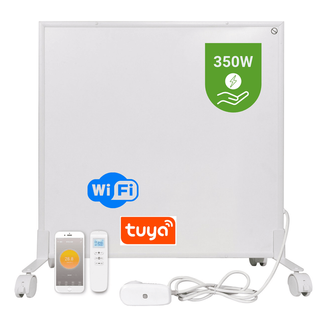Infrarood Paneel Torino - 62 x 62 cm - 350 Watt - Afstandsbediening & Wifi - Verwarminghandel