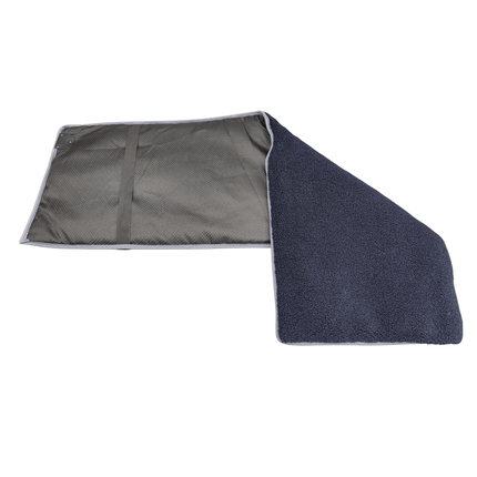 Regelbare stoel verwarmer "Vulcano" - Teddy Donkerblauw - 40 x 120 cm (100 Watt) - Verwarminghandel