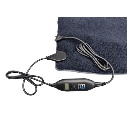 Regelbare stoel verwarmer "Vulcano" - Teddy Donkerblauw - 40 x 120 cm (100 Watt) - Verwarminghandel