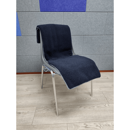 Regelbare stoel verwarmer "Vulcano" - Teddy Donkerblauw - 40 x 120 cm (100 Watt) - Verwarminghandel