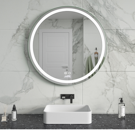 Moderne Badkamer Spiegel  "Villamar" - Rond - 70 cm - LED & Anti-condens