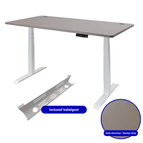 Donker Grijs structuur (160 x 80 cm) / Met kabelgoot