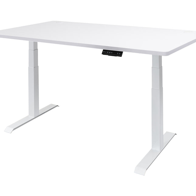 Elektrisch verstelbaar zit-sta bureau (wit) inclusief blad naar keuze (160x80) - Wit frame