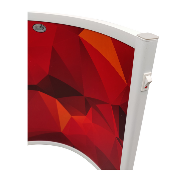 2e kans - Verplaatsbaar Infrarood Paneel "Curved" - Red of Stone