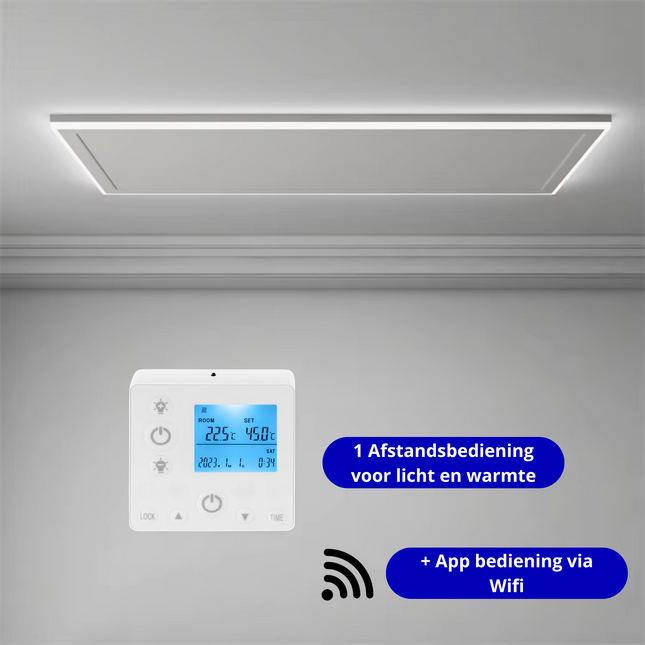 Infrarood paneel met LED verlichting & wifi - 700 Watt