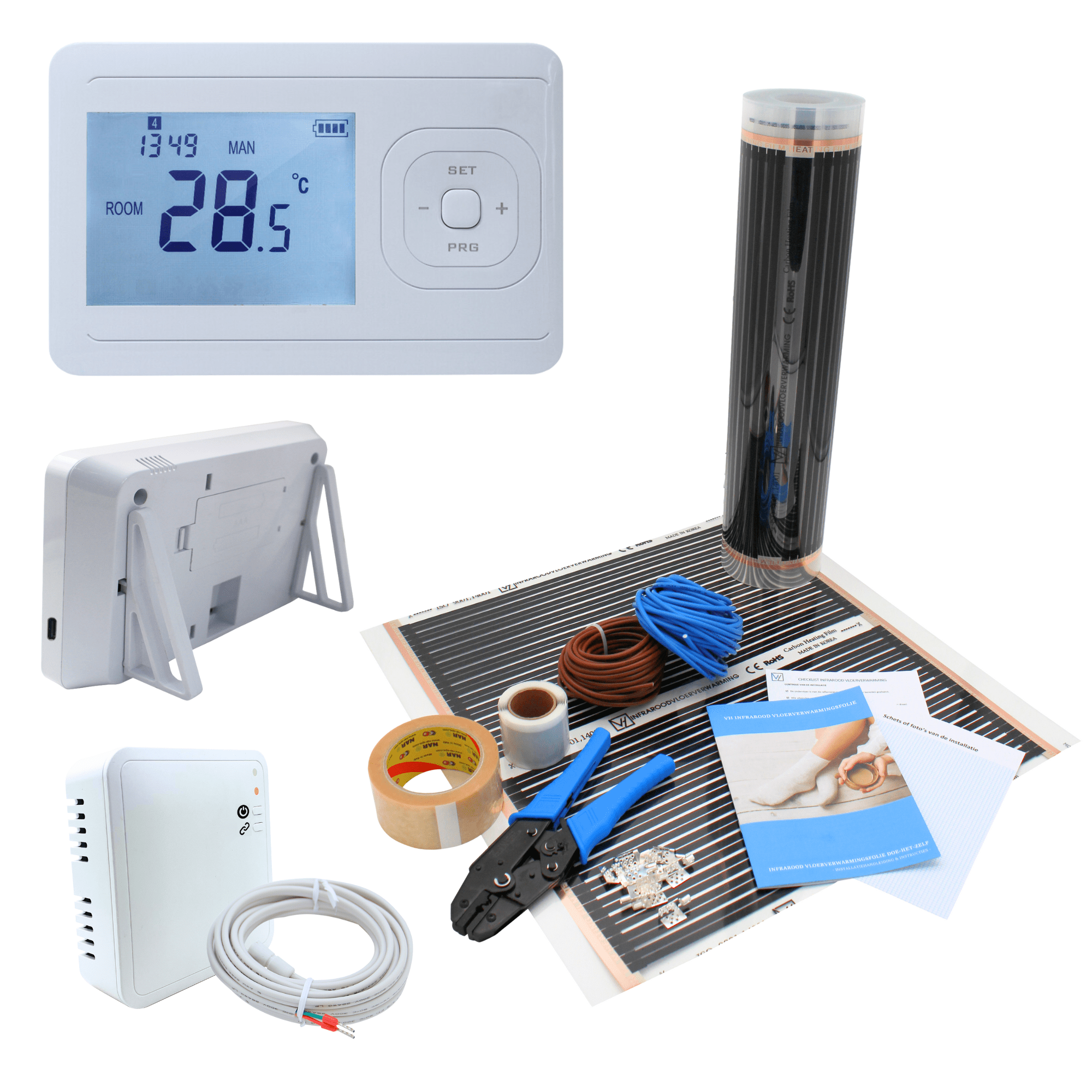 floorino - Infrarood elektrische vloerverwarming voor laminaat en floorino - Infrarood elektrische vloerverwarming voor laminaat en
