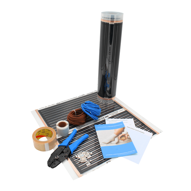 SET Warmup Elektrische vloerverwarming folie 1m² ᐅ 140W → €109,95 SET Warmup Elektrische vloerverwarming folie 1m² ᐅ 140W → €109,95