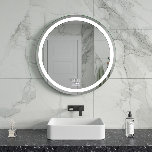 Moderne Badkamer Spiegel  "Villamar" - Rond - 60 cm - LED & Anti-condens