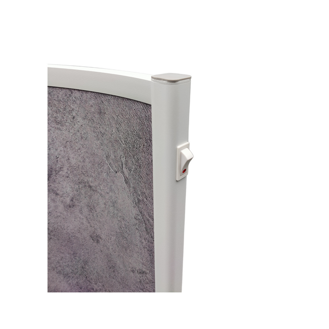 Verplaatsbaar infrarood paneel "Curved Stone"
