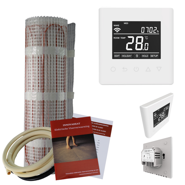 Elektrische vloerverwarming op mat - 10 m²