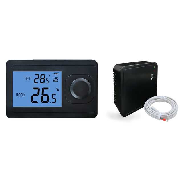"Otus" Draadloze RF thermostaat - Mat Zwart