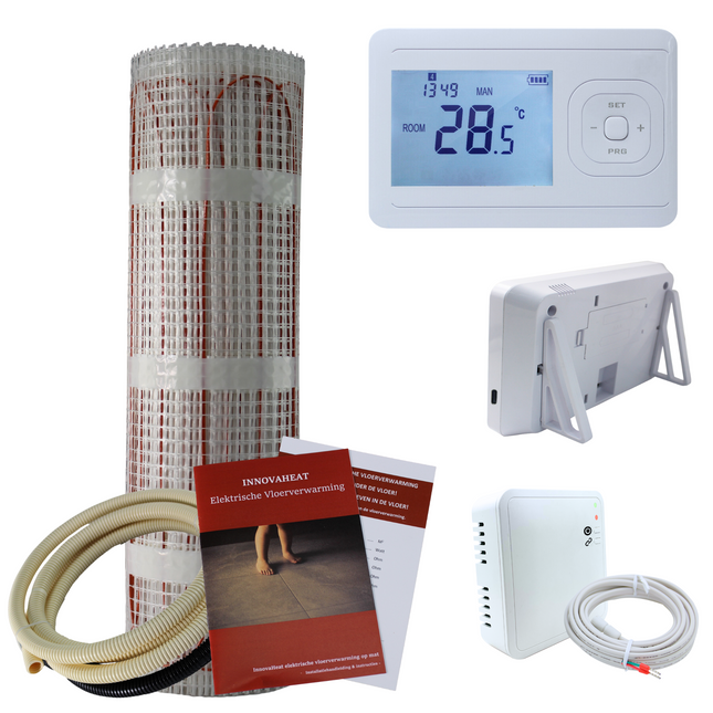 Elektrische vloerverwarming op mat - 8  m²