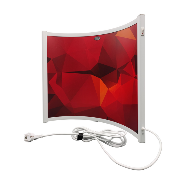 2e kans - Verplaatsbaar Infrarood Paneel "Curved" - Red of Stone
