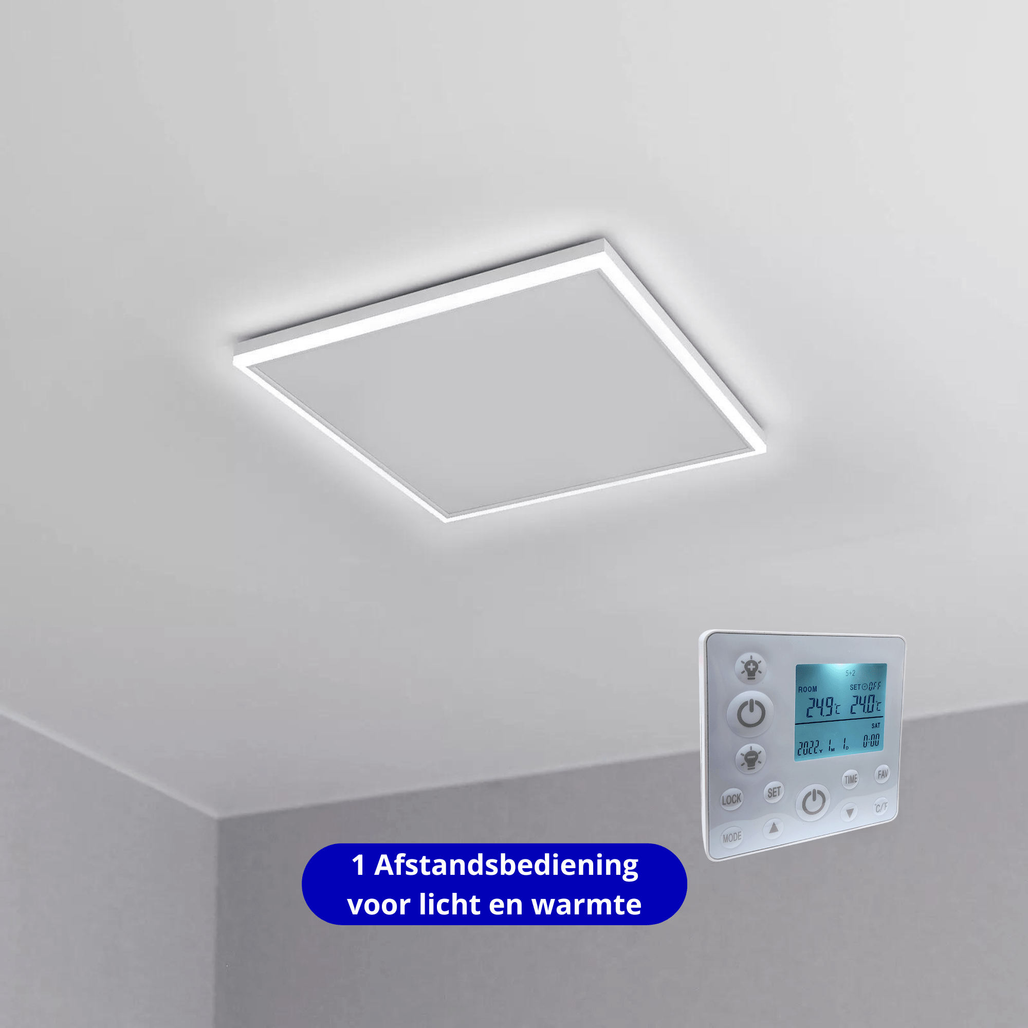 Infrarood paneel aan het plafond met ledverlichting | Laagsteprijs - Infraroodverwarming kopen? | Quality Heating Laagste prijsgarantie Infrarood paneel aan het plafond met ledverlichting | Laagsteprijs - Infraroodverwarming kopen? | Quality Heating Laagste prijsgarantie