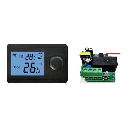 "Otus Wifi" Draadloze RF Wifi thermostaat - Mat Zwart