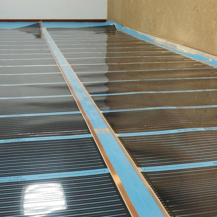 Infrarood Vloerverwarming Compleet - 130 Watt/m² - 100 cm breed - Pakket 15 m² - Verwarminghandel