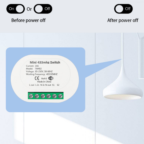 RF Home combi - Enkele schakelaar met draadloze switch