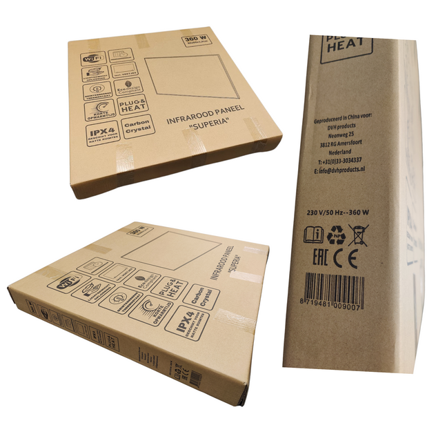 Infrarood Paneel "Superia" 60 x 60 cm - 360 Watt