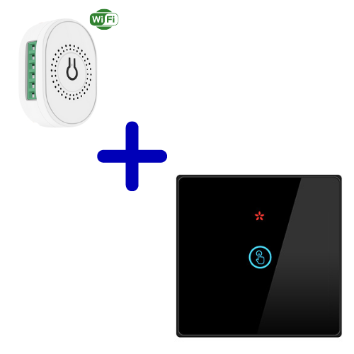 RF Smart Home combi wifi - Enkele schakelaar met draadloze Wifi switch