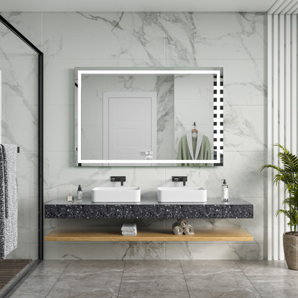 Moderne Badkamer Spiegel  "Ottana" - 80 x 120 cm - LED & Anti-condens