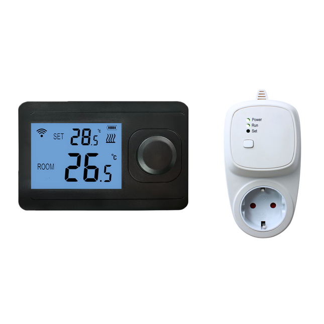 "Otus Wifi" Draadloze RF Wifi thermostaat - Mat Zwart