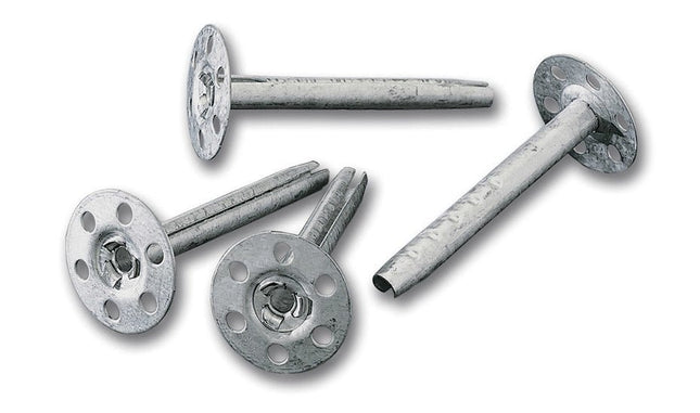 Metaalpluggen polyboard 50 mm - Gegalvaniseerd - Verwarminghandel